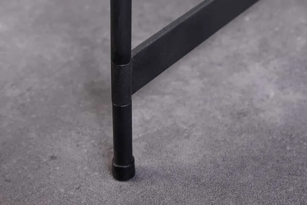 Riess-Ambiente Industrial Loft|Couchtische & Truhen > Runder Couchtisch FUSION 70cm Baumscheibe Eiche schwarz Metall Beistelltisch