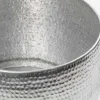 Riess-Ambiente Couchtische & Truhen > Runder Couchtisch ORIENT 60cm silber Metall Aluminium Hammerschlag Design handmade