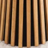 Riess-Ambiente Skandinavisch|Couchtische & Truhen > Runder Couchtisch VALHALLA WOOD 50cm natur Eichenholz Säulenfuß
