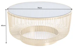 Riess-Ambiente Goldene Möbel|Couchtische & Truhen ><noscript><img width=