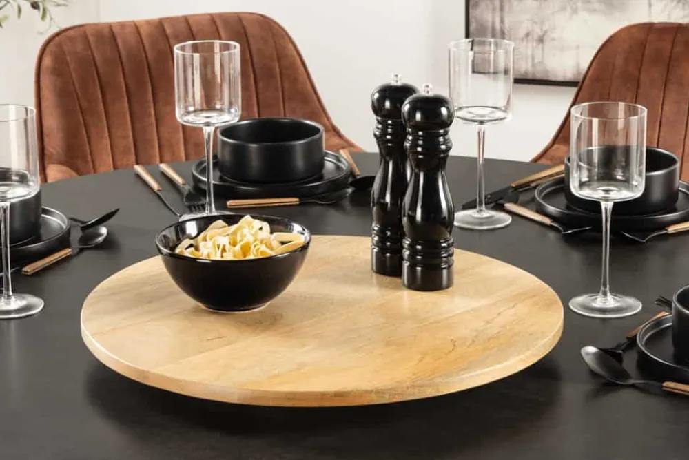 Riess-Ambiente Dekoration > Runder Drehteller MAKASSAR 50cm natur Mangoholz massiv handmade