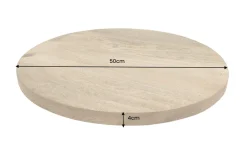 Riess-Ambiente Dekoration > Runder Drehteller MAKASSAR 50cm natur Mangoholz massiv handmade