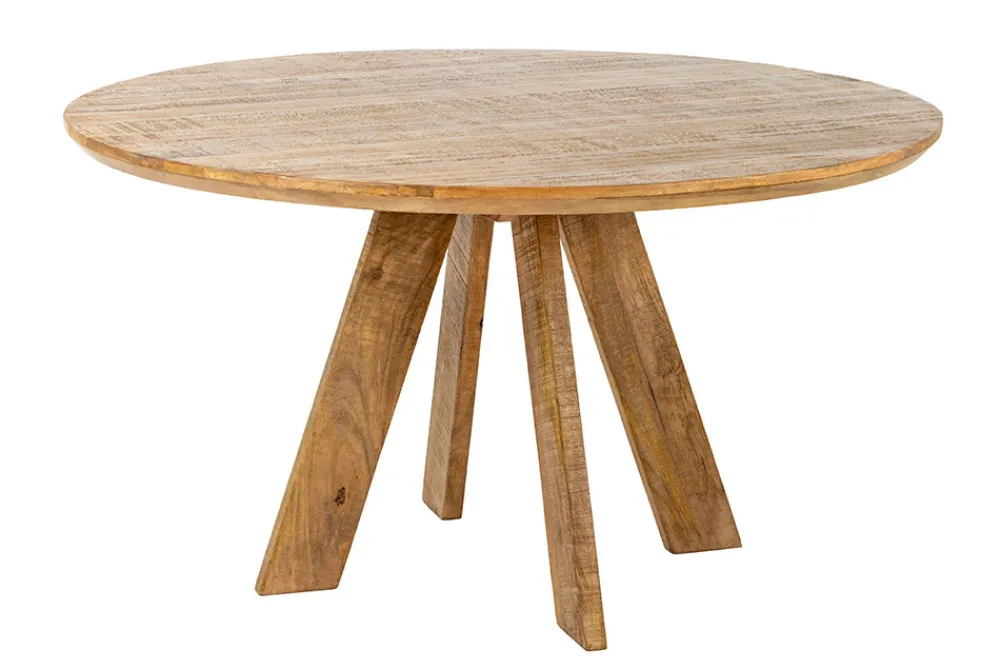 Riess-Ambiente Mehr...|Massivholzesstische > Runder Esstisch ART WOOD 140cm braun massiv Mangoholz