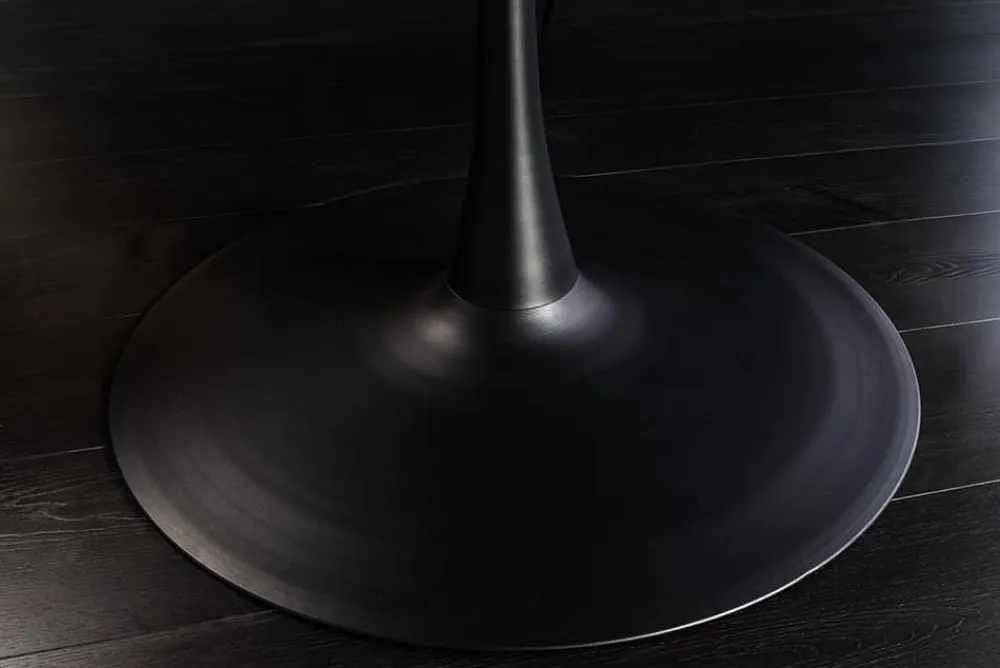 Riess-Ambiente Esstische > Runder Esstisch ATELIER 120cm natur Eiche schwarz Metall Säulenfuß