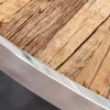 Riess-Ambiente Mehr...|Massivholzesstische > Runder Esstisch BARRACUDA 140cm braun Teak Massivholz Glas silber Edelstahl verchromt