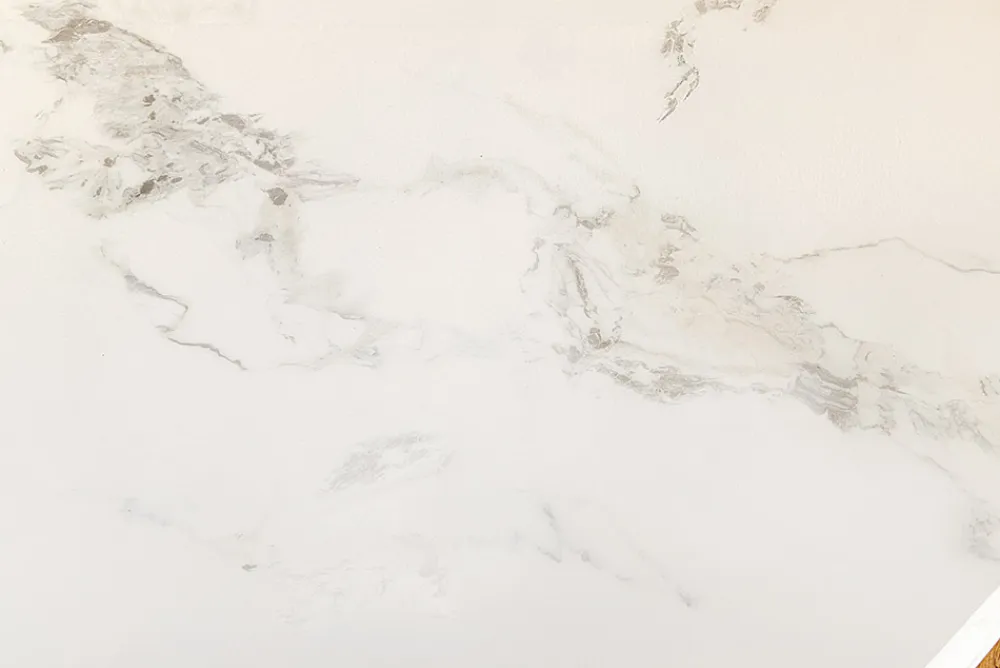 Riess-Ambiente Goldene Möbel|Esstische > Runder Esstisch ELEGANCIA 130cm weiß Marmor gold Metall mit Säulenfuß