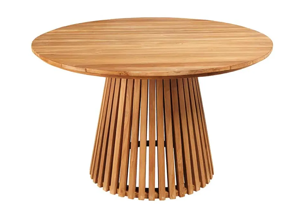 Riess-Ambiente Esstische|Gartentische > Runder Esstisch EMPIRE TEAK 140cm braun Teakholz Indoor Outdoor wetterfest