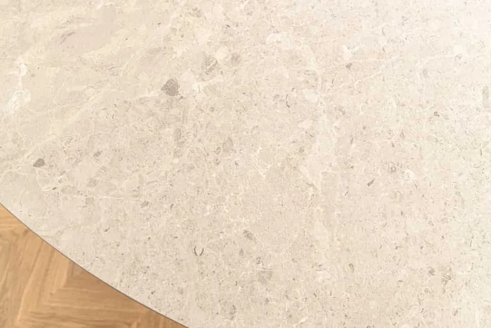Riess-Ambiente Esstische > Runder Esstisch EN VOGUE 120cm matt grau Beton-Design mit Säulenfuß