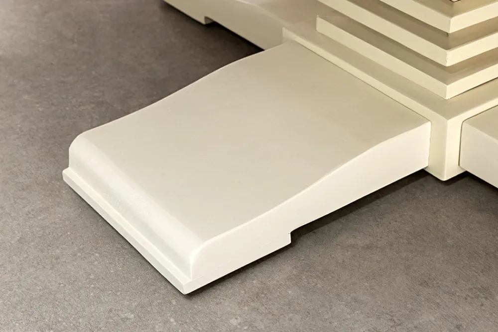 Riess-Ambiente Mehr...|Massivholzesstische > Runder Esstisch HAMPTONS 120cm hellbraun creme recycelte Pinie Massivholz