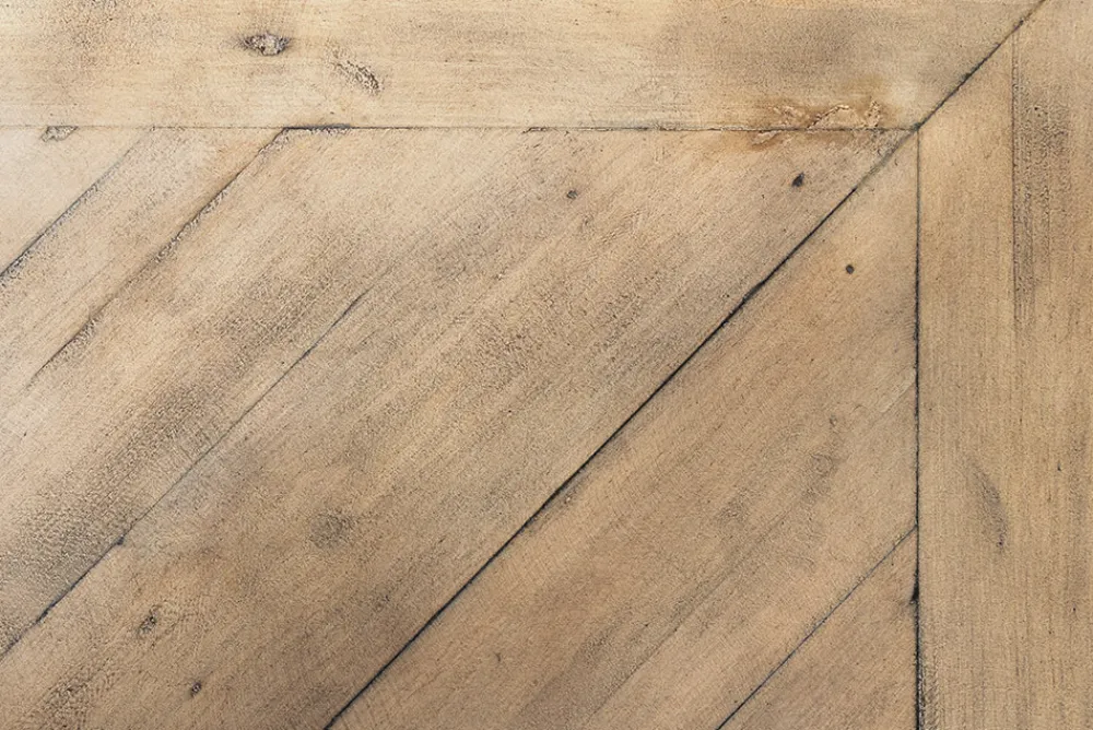 Riess-Ambiente Mehr...|Massivholzesstische > Runder Esstisch HAMPTONS 120cm hellbraun creme recycelte Pinie Massivholz