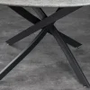 Riess-Ambiente Industrial Loft|Esstische > Runder Esstisch HELIX 120cm grau Beton-Design schwarze Metallbeine Sterngestell
