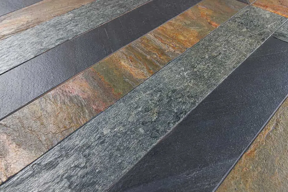 Riess-Ambiente Industrial Loft|Esstische > Runder Esstisch MOUNTAIN SOUL 120cm schwarz grau Naturstein Eisen Sterngestell