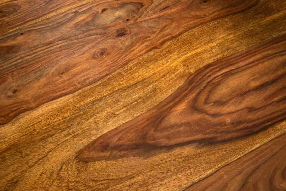Riess-Ambiente Mehr...|Massivholzesstische > Runder Esstisch TRES CHIC 140cm braun Sheeshamholz stone finish massiv mit Säulenfuß