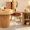 Riess-Ambiente Mehr...|Massivholzesstische > Runder Esstisch TRES CHIC 120cm braun Mangoholz Massivholz mit Stauraum