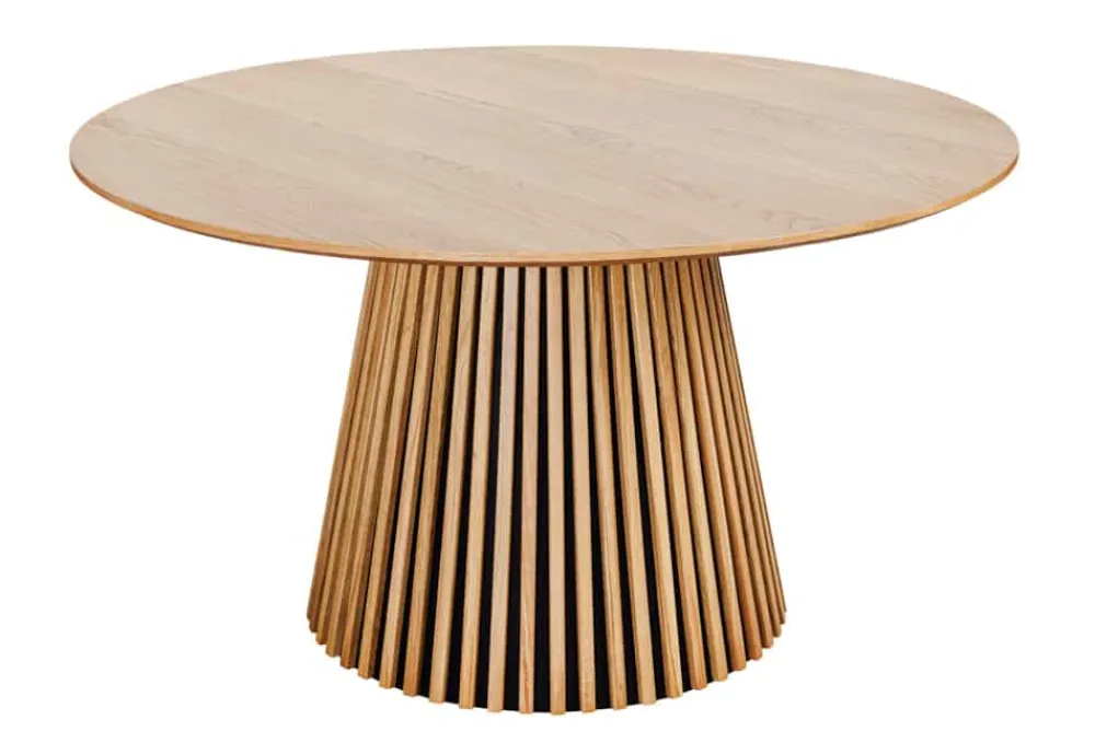 Riess-Ambiente Esstische > Runder Esstisch VALHALLA WOOD 120cm natur Eichenholz Säulenfuß