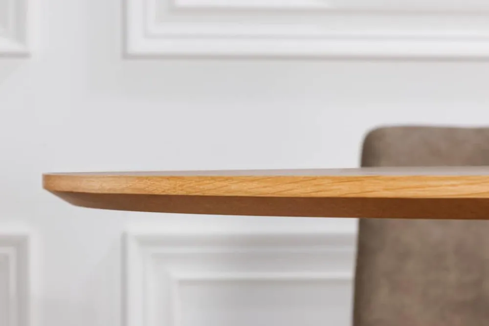 Riess-Ambiente Esstische > Runder Esstisch VALHALLA WOOD 120cm natur Eichenholz Säulenfuß