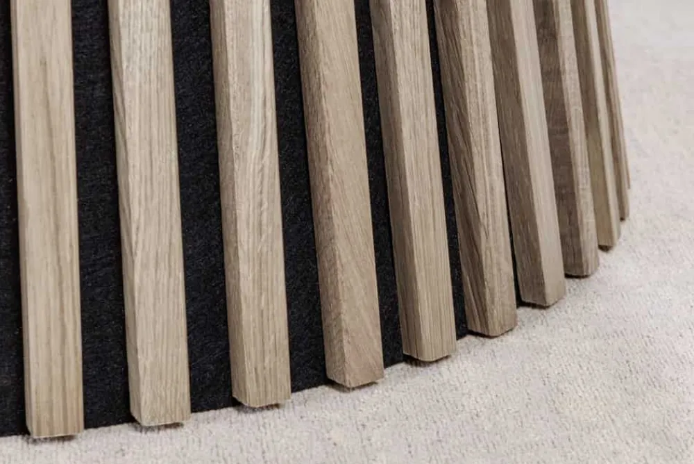 Riess-Ambiente Skandinavisch|Esstische > Runder Esstisch VALHALLA WOOD 140cm grau Eichenholz Säulenfuß