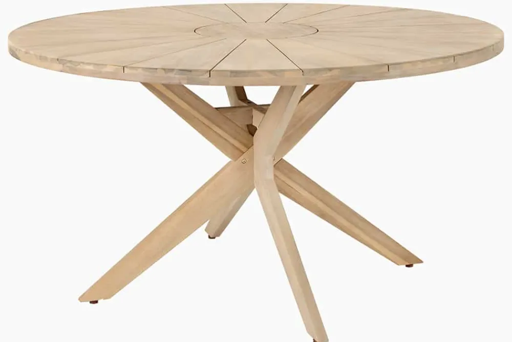 Riess-Ambiente Haus & Garten|Mehr... > Runder Gartentisch KOPENHAGEN 140cm natur Akazie Massivholz In- und Outdoor wetterfest