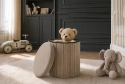 Riess-Ambiente Sitzhocker|Samt Möbel ><noscript><img width=
