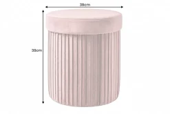 Riess-Ambiente Sitzhocker|Samt Möbel ><noscript><img width=