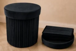 Riess-Ambiente Sitzhocker|Samt Möbel ><noscript><img width=