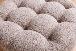 Riess-Ambiente Skandinavisch|Sitzhocker > Runder Hocker MODERN BAROCK 50cm champagner Bouclé mit Stauraum