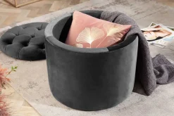 Riess-Ambiente Sitzhocker|Samt Möbel ><noscript><img width=