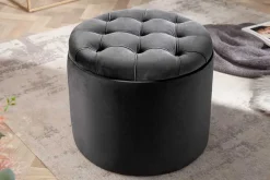 Riess-Ambiente Sitzhocker|Samt Möbel ><noscript><img width=