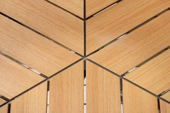 Riess-Ambiente Haus & Garten|Esstische > Runder In- und Outdoor Gartentisch DESIGNO 120cm natur Holz-Design anthrazit Metall
