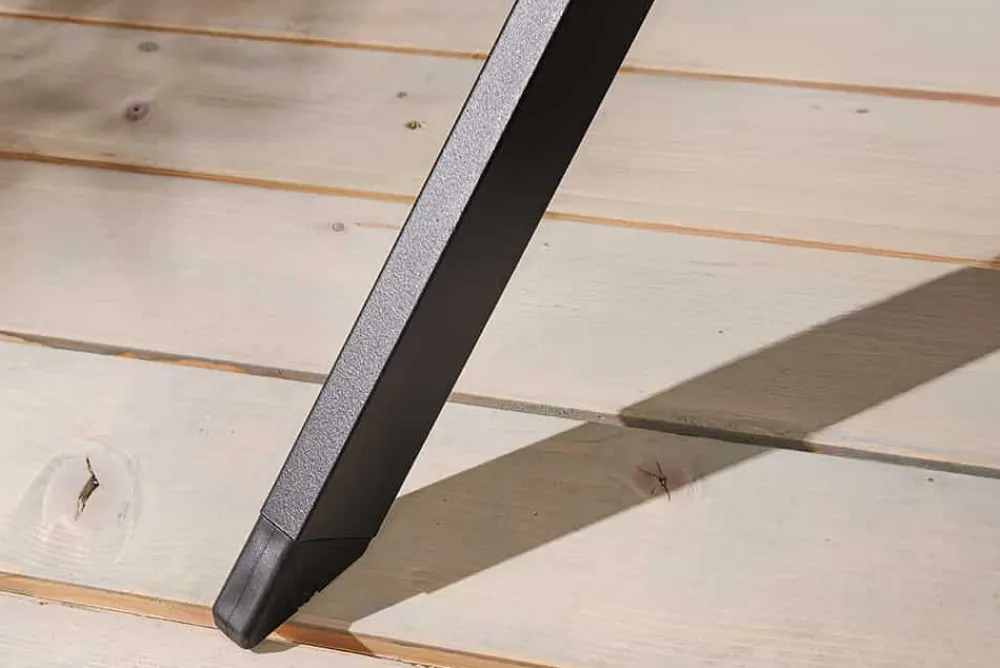 Riess-Ambiente Haus & Garten|Esstische > Runder In- und Outdoor Gartentisch DESIGNO 120cm natur Holz-Design anthrazit Metall