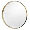 Riess-Ambiente Goldene Möbel|Spiegel > Runder Wandspiegel PORTRAIT 50cm gold Metallrahmen handmade
