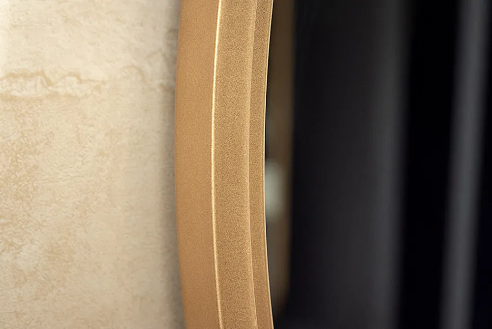 Riess-Ambiente Goldene Möbel|Spiegel > Runder Wandspiegel PORTRAIT 60cm gold Eisen handmade