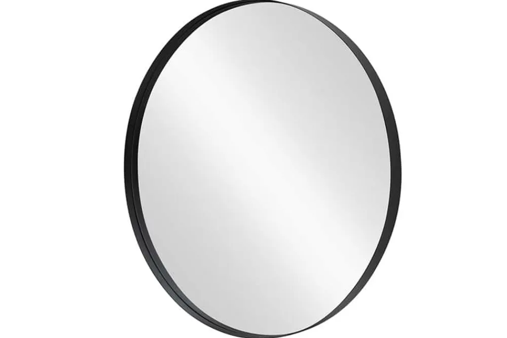 Riess-Ambiente Spiegel > Runder Wandspiegel PORTRAIT 75cm schwarz mit Metallrahmen