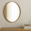Riess-Ambiente Spiegel > Runder Wandspiegel PORTRAIT 70cm natur in Eichenholz-Design