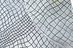 Riess-Ambiente Beistelltische > Rundes 2er Set Beistelltisch ELEMENTS 50cm silber antik Krokodil-Design handmade