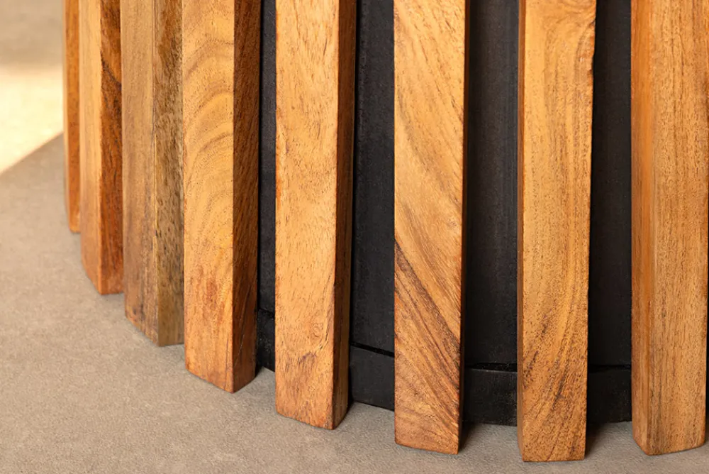 Riess-Ambiente Mehr...|Couchtische > Rundes 2er Set Couchtische VALHALLA WOOD 70cm natur braun Akazie Massivholz