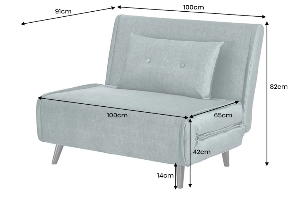 Riess-Ambiente Sessel|Retro Möbel > Schlafsessel SMART MULTIFUNCTION 100cm petrol Vogue Seiden Samtstoff