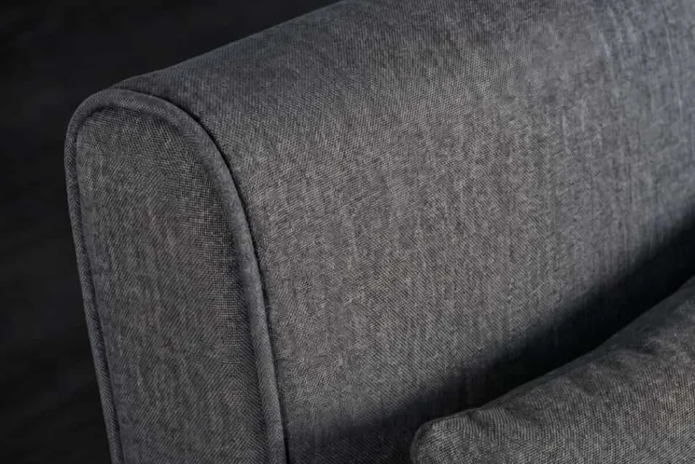 Riess-Ambiente Sessel|Retro Möbel > Schlafsessel SMART MULTIFUNCTION 100cm grau Vogue Seiden Samtstoff