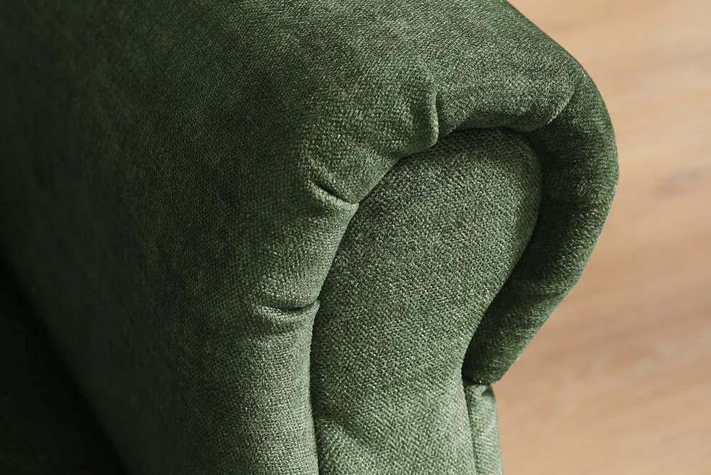 Riess-Ambiente Samt Möbel|3-Sitzer Sofa > Schlafsofa MAISON BELLE AFFAIRE 220cm moosgrün Vogue Seiden Samtstoff 3-Sitzer