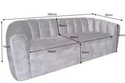 Riess-Ambiente Samt Möbel|Retro Möbel ><noscript><img width=