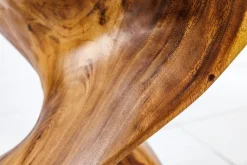 Riess-Ambiente Sitzhocker|Mehr... > Skulp­tu­raler Beistelltisch HELIX 30cm natur Suarholz handmade in Bali Sitzhocker