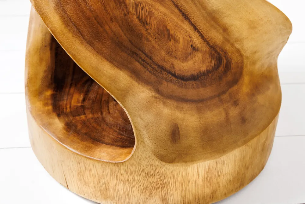 Riess-Ambiente Mehr...|Mehr... > Skulpturaler Beistelltisch ARTE 35cm natur Suarholz rund handmade in Bali Sitzhocker