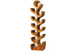 Riess-Ambiente Mehr...|Mehr... > Skulp­tu­rales Weinregal ARTE 100cm natur Suarholz handmade in Bali Flaschenhalter