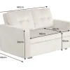Riess-Ambiente 2-Sitzer Sofa|Skandinavisch > Sofa mit Schlaffunktion SMART moosgrün hochwertiger Vogue Seiden Samtstoff