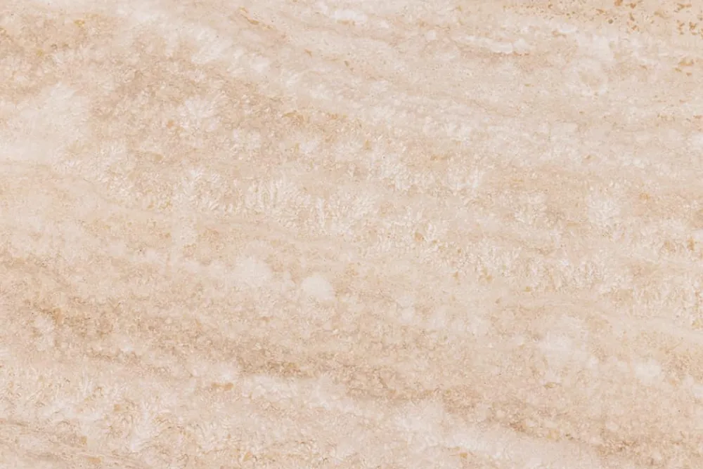 Riess-Ambiente Couchtische & Truhen > Stilvoller Couchtisch ORGANIKO 110cm natur Eiche Travertin Keramik