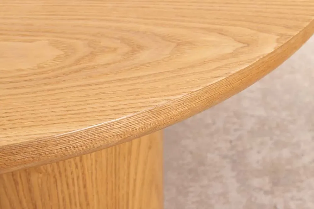 Riess-Ambiente Couchtische & Truhen > Stilvoller Couchtisch ORGANIKO 130cm natur Eiche organische Form