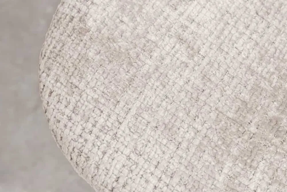 Riess-Ambiente Stühle > Stilvoller Stuhl GLAMM champagner beige Chenille Cremona mit Rauten-Steppung schwarz Metall
