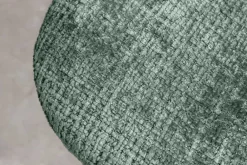 Riess-Ambiente Stühle > Stilvoller Stuhl GLAMM grün Chenille Cremona mit Rauten-Steppung schwarze Metallbeine
