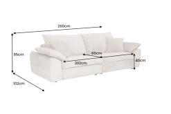 Riess-Ambiente 3-Sitzer Sofa ><noscript><img width=