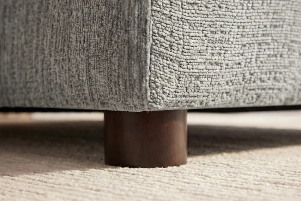 Riess-Ambiente 3-Sitzer Sofa > Stilvolles Big Sofa SOHO 260cm grau Chenille 4-Sitzer Couch mit Wellenunterfederung